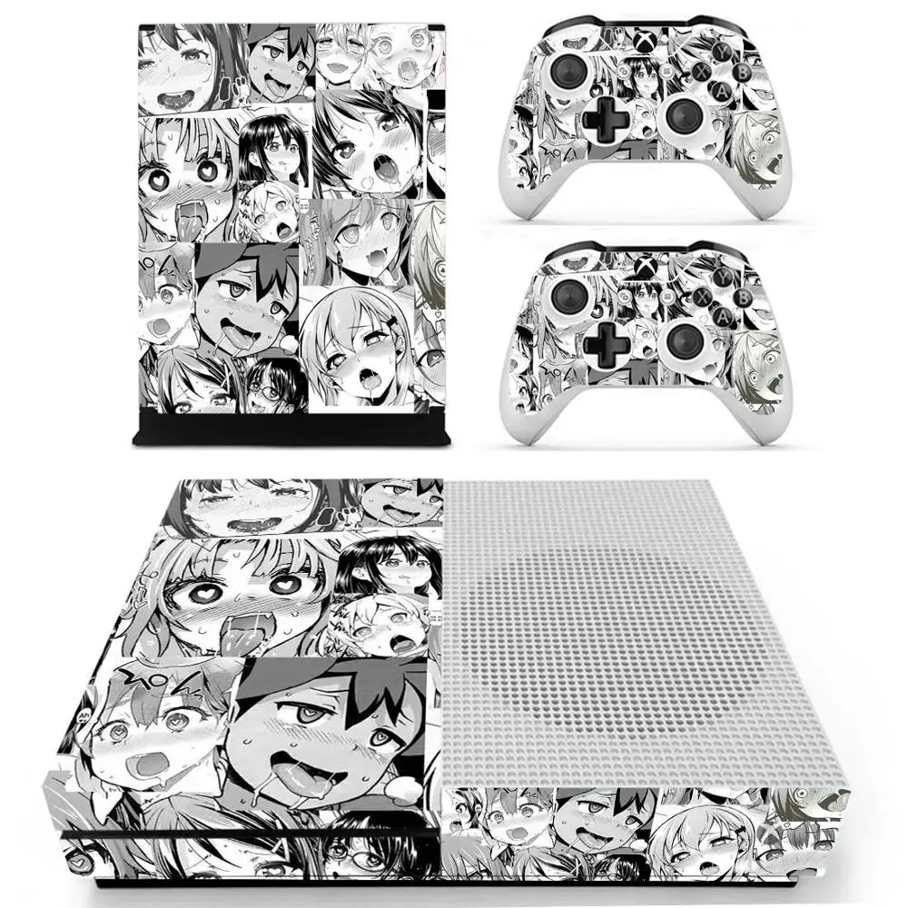 Аниме милые девушки кожи наклейки для microsoft Xbox One S консоли и 2 контроллеров для Xbox One тонкий кожи наклейки Винил