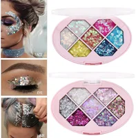 Glitter Eyeshadow Hair Body Face Glitter Mermaid Flake Art Flash Heart Loose Sequins Cream Festival Glitter Decoration 1
