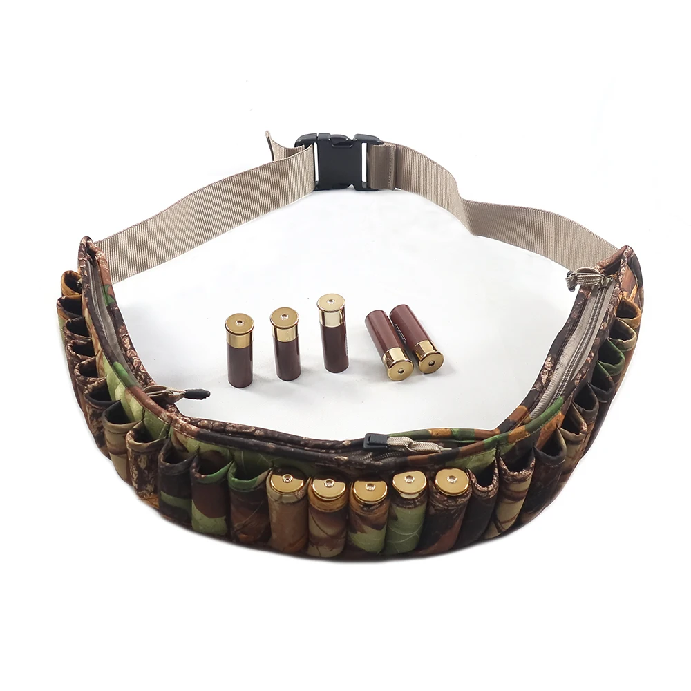 Hunting Camo Neoprene Shotgun Shell Belt Hold 25 Shells Outdoor Wait