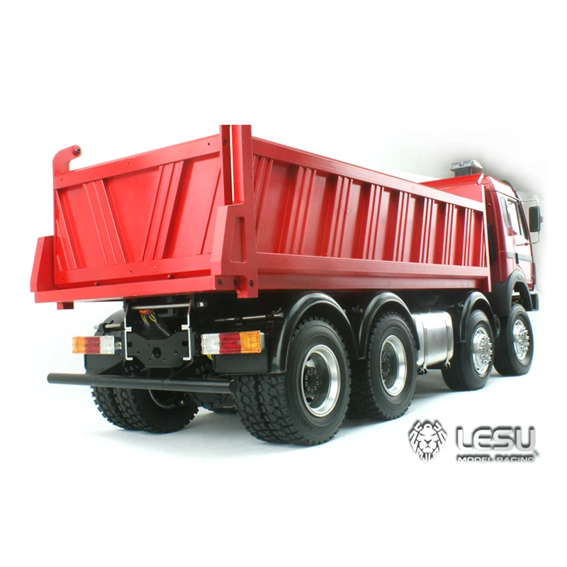 1/14 RC LESU Металлическое шасси Benz 8x8 гидравлический самосвал блокировка дифференциала