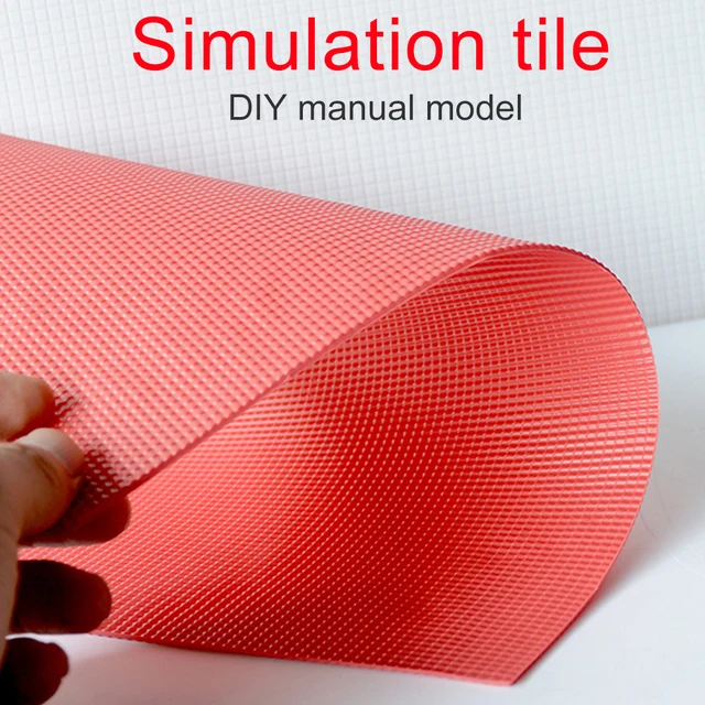 4pcs Layout Sand Table Sheet Model Building Accessories Construction Miniature Roof Tiles Architecture Micro Landscape Garden 3