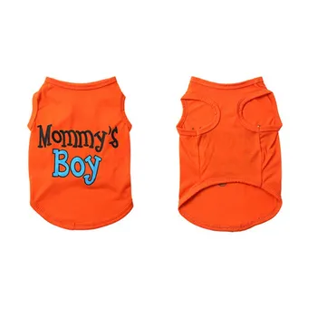 

Pet Clothes Wholesale Mother's Son Cross-Border Explosions Teddy Puppy Dog Personality Vest Spring And Summer Breathable Shirts
