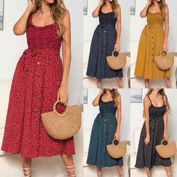 

clothing OWLPRINCESS 2020 Autumn Suspender Polka Dot Buckle Dress Solid Color Dress