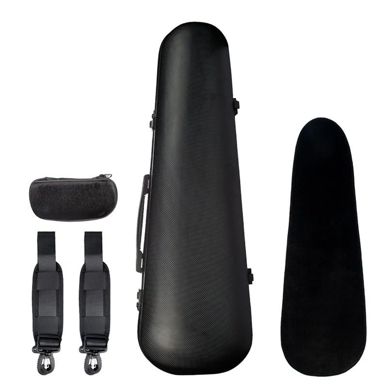 

4/4 Full Size Violin Hard Case Complex Carbon Fiber Material with Hygrometer