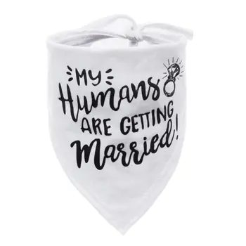 

Dog Wedding Bandana Married Engagement Pet Triangle Bibs Scarf Neckerchief Photo 896A