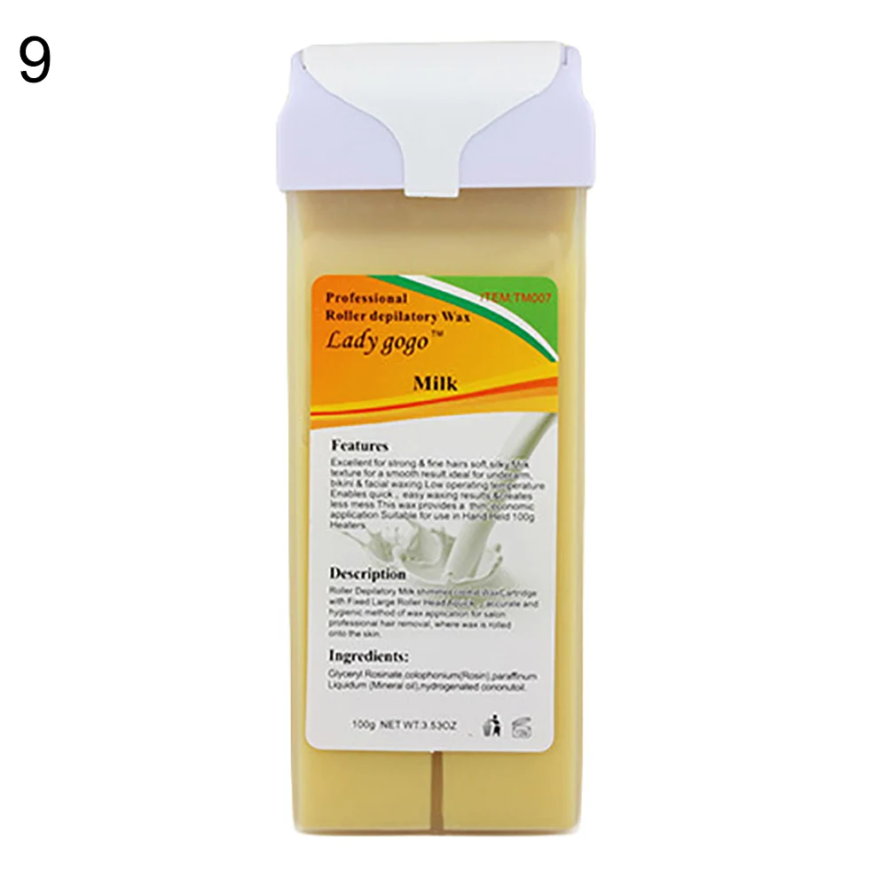 100g Strawberry Aloe Tea Tree No Strips Wax Bean Depilatory Body Hair Remover Provides a thin, economic and hygienic application