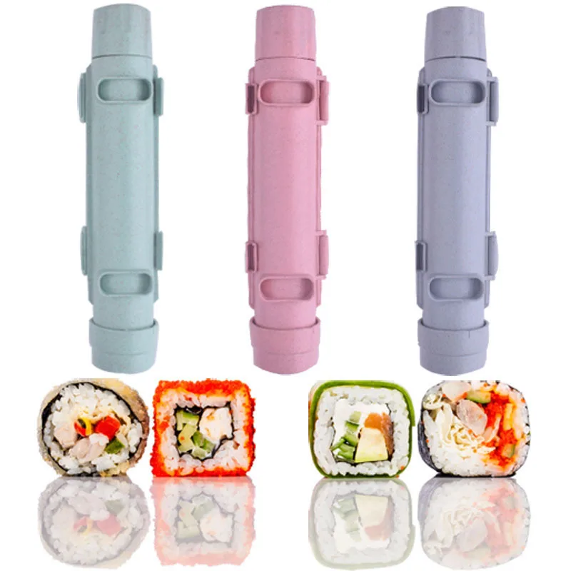 

DIY Sushi Mold Kitchen Gadget Sushi Maker Rice Ball Meat Cake Roll Mould Multifunctional Kitchen Bento Accessories Sushi Tools