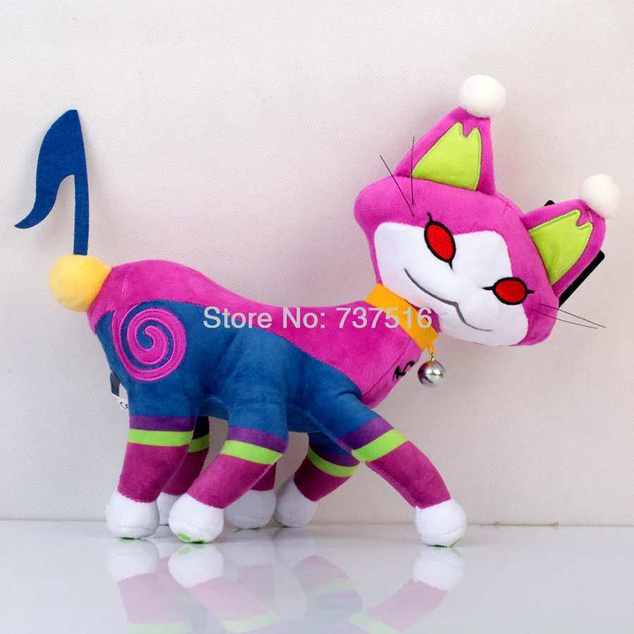 

New Anime Kingdom Hearts Note Tail Nightmare Six Feet Necho Cat Plush Doll Stuffed Animals Kids Toy 12 Inch Gift