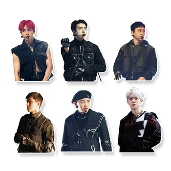 

65Pcs Korean Stars Kpop Exo Carton Toy PVC Sticker For Skateboard Luggage Notebook Laptop Decals Idols Cute Photos Stickers Toy