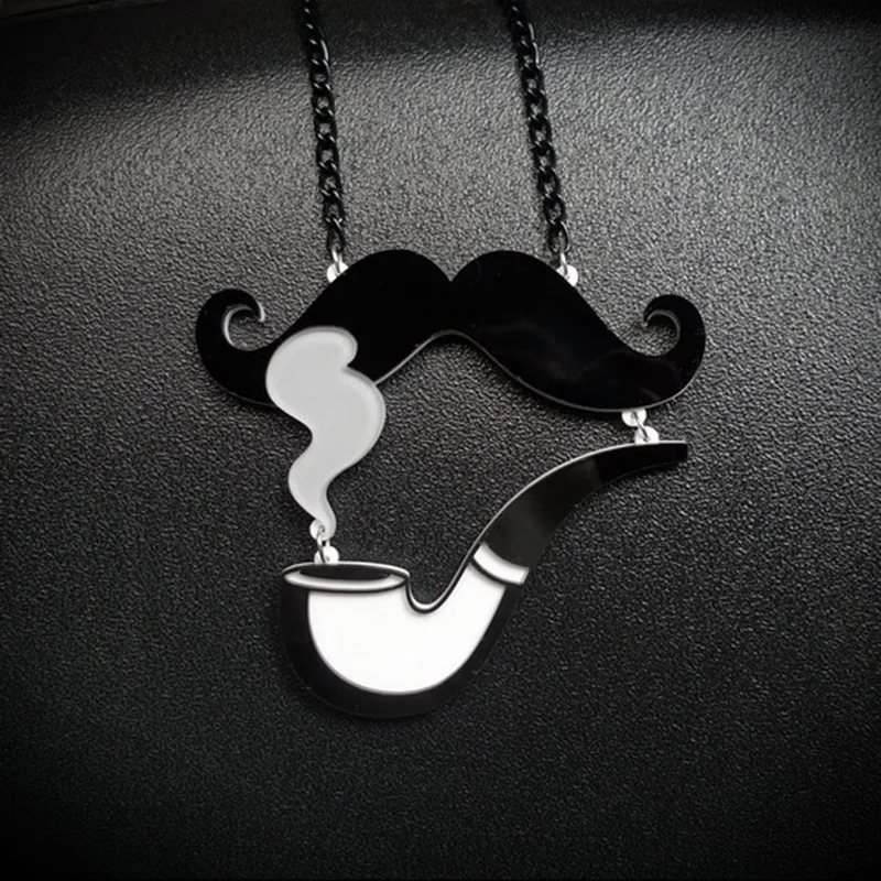 Женское акриловое ожерелье в винтажном стиле винтажное длинное с большим