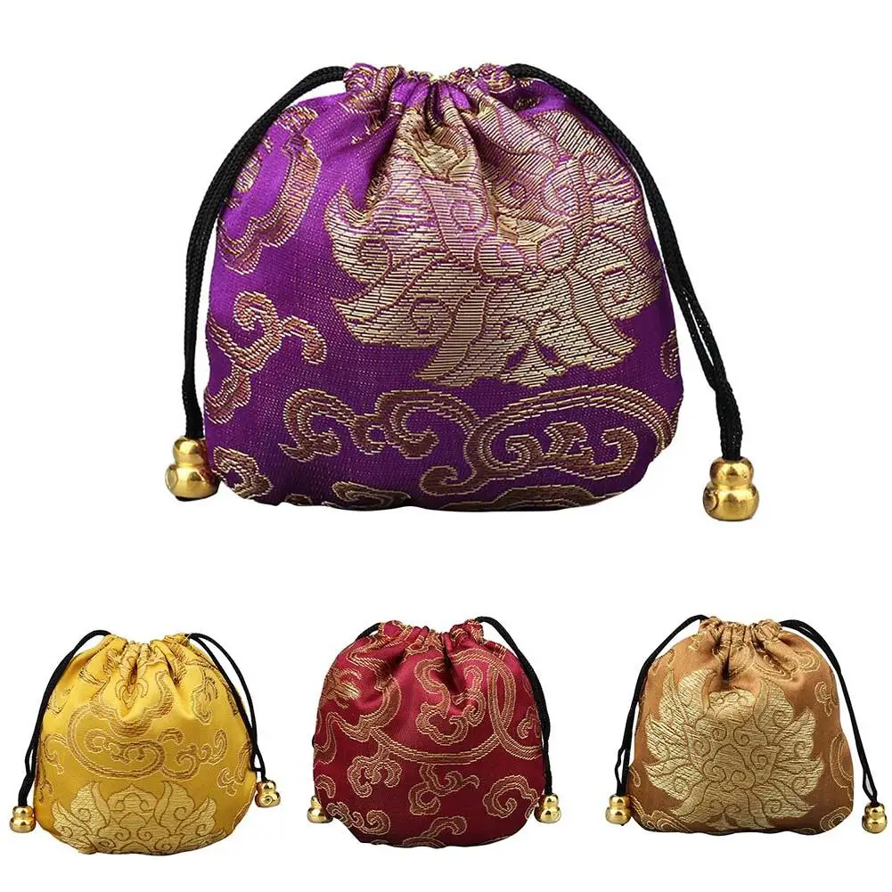 Sac de rangement de style chinois pour bijoux pour femmes, étui à colliers de la présidence, sac à bijoux de proximité, étui à bijoux multi-documents