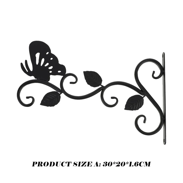 Gyakorlati Fém Függő Virágkosár Szimuláció Pillangó Madár Virág Edény Tartó Vasaló Erkély Otthoni Dekoráció - Image 6