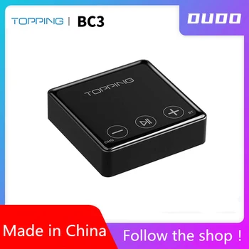 

TOPPING BC3 Bluetooth LDAC receiver 24bit 96kHz SBC/AAC/APTX-HD CSR8675 ES9018Q2C headphone output Line Out car AUX receiver