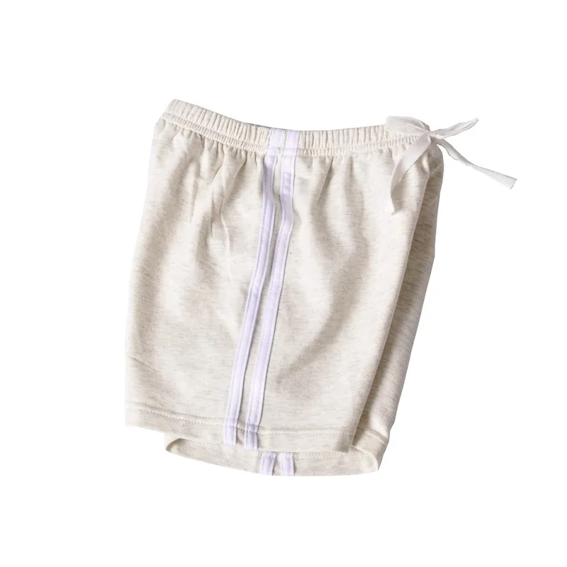 Puckcovi/Детские Шорты хлопковые трикотажные шорты для девочек, летние детские штаны спортивные штаны для мальчиков тонкие свободные повседневные широкие брюки для детей возрастом от 2 до 12 лет - Цвет: Grey Kids Shorts