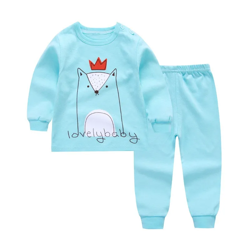 Autumn Baby Clothes Kids Clothing Set Boys Girls Pajamas Sets Sports Styling Nightwear Print Pajamas