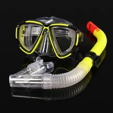 Professional Scuba Diving Mask and Snorkels Set Anti-Fog Goggles Glasses Diving Swimming Easy Breath Tube Snorkeling suit