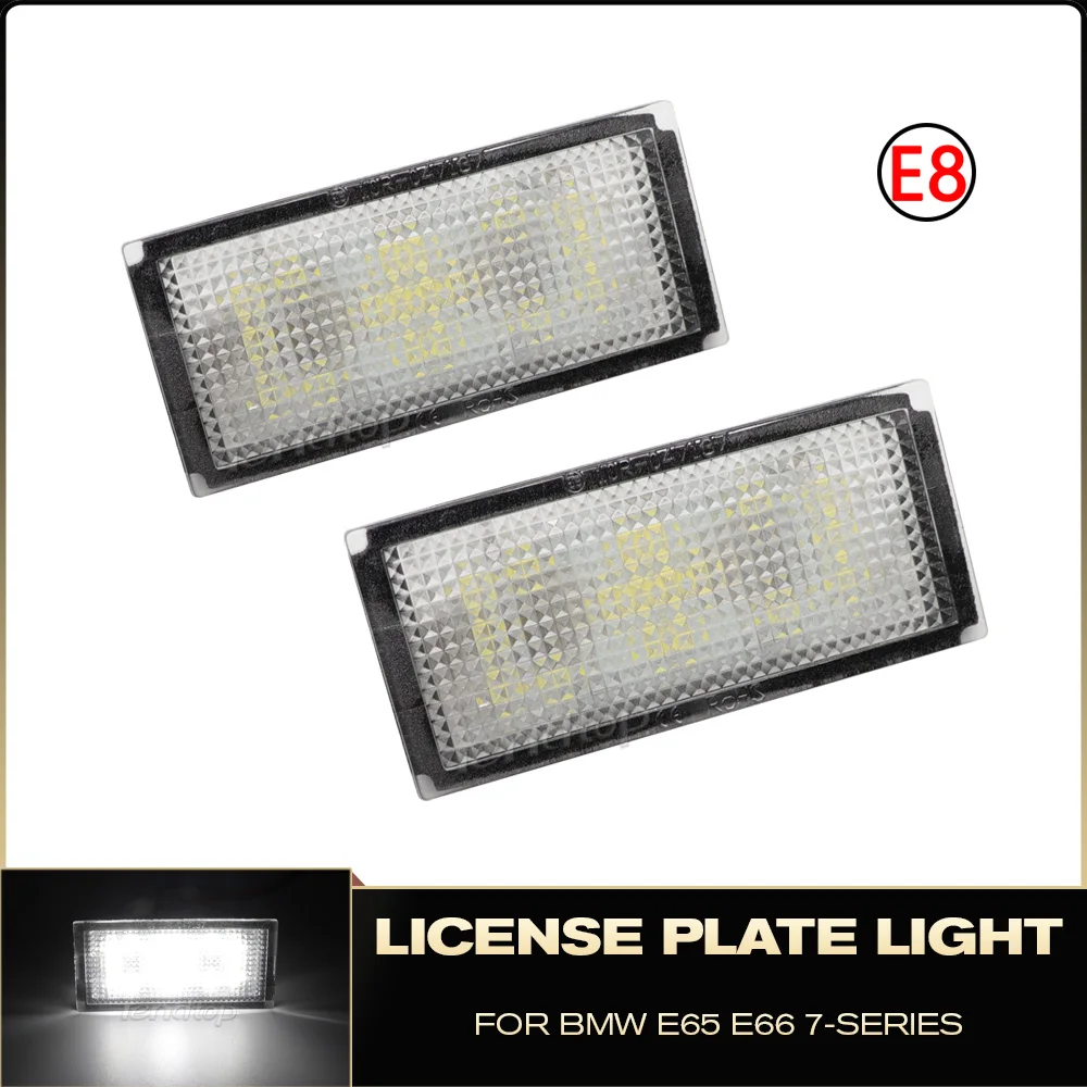 

1 Pair White For BMW 7-Series E65 E66 2006 2007 2008 LED Number License Plate Lights Signal LampAccessories Auto No Error