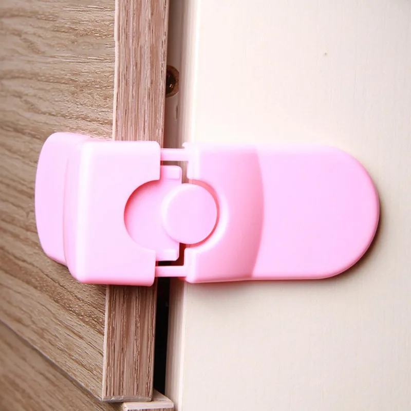 Unique Home Child Safety Locks Stick On Self-Adhesive Childproof Latches Cabinet Door Drawer Closet Oven Refrigerator Drilling