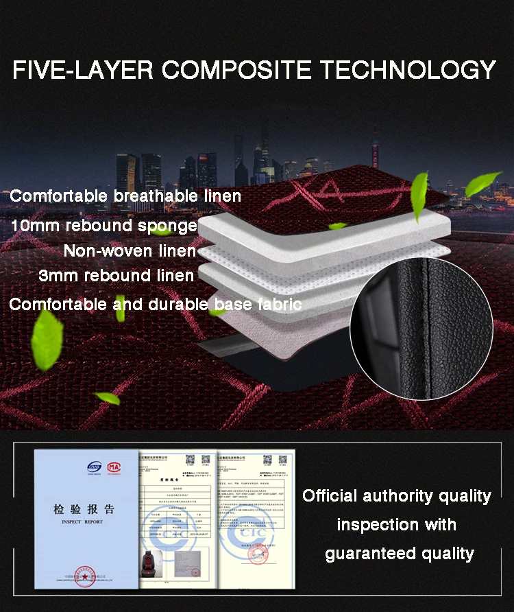 HLFNTF полностью закрытые кожаные плюс льняные четыре сезона передние и задние полный комплект универсальные подушки для сидений автомобиля Стайлинг автомобилей Se