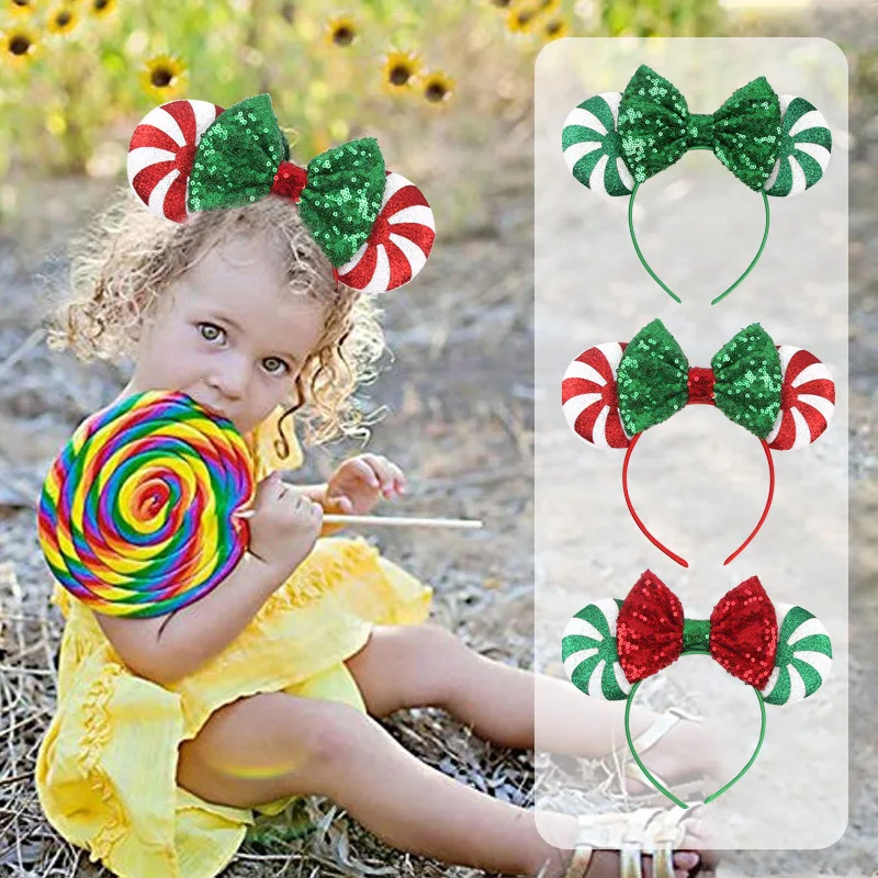 New Headband Valentine's Day Sequin Butterfly Hair Band Children Headdress Classic Red Candy Adult Kids Christmas