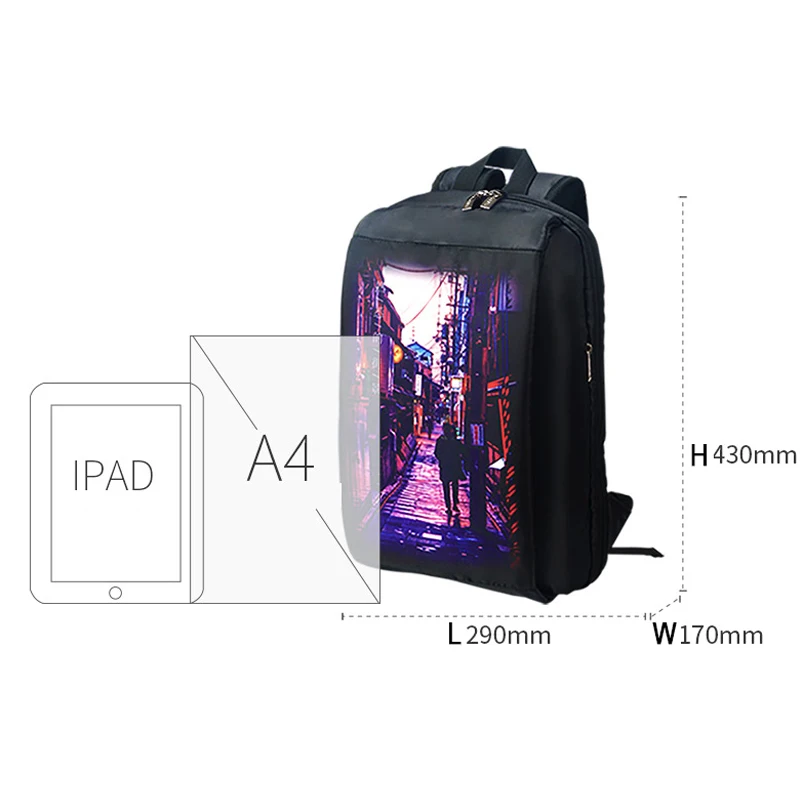 Рюкзак для ноутбука PLAY KING женщин и мужчин нейлоновый модный школьный ранец с