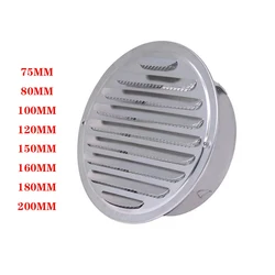 75-200MM Air Ventilation Cover Round Ducting Ceiling Wall Hole Abs Air Vent Grille Louver Kitchen Bath Air Outlet Fresh System