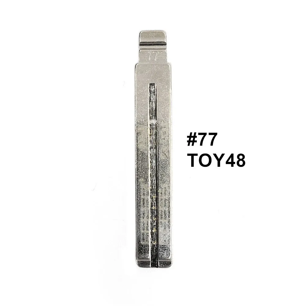 

5pcs 2 IN 1 Lishi TOY48 #77 Engraved Line Key Blade Scale Shearing Teeth Cutting Key Blank For Toyota Lexus New Subaru