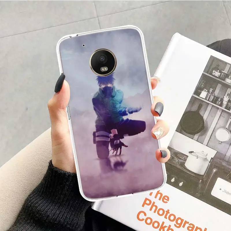 Naruto Kakashi Case For Motorola Moto G7 G6 G5S G5 E4 Plus G4 E5 Play X4 Power TPU Patterned Customized Phone Cover