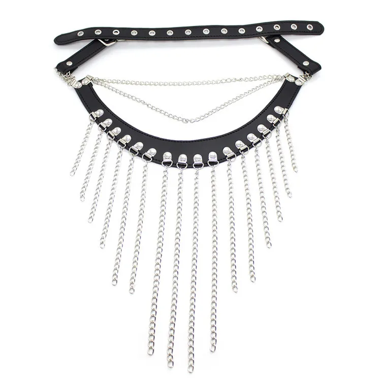 

Manufacturers Direct Selling Leather Iron Chain Drag Chain Bound Toy Leather Iron Chain Neck Scarf Female Apparatus Bandana Leas