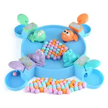 Практичная игра в виде животных, поедающих бобы, многопользовательская интерактивная игрушка, семейные игры, игрушки, прожорливое животное для помещений с 20 бусинами