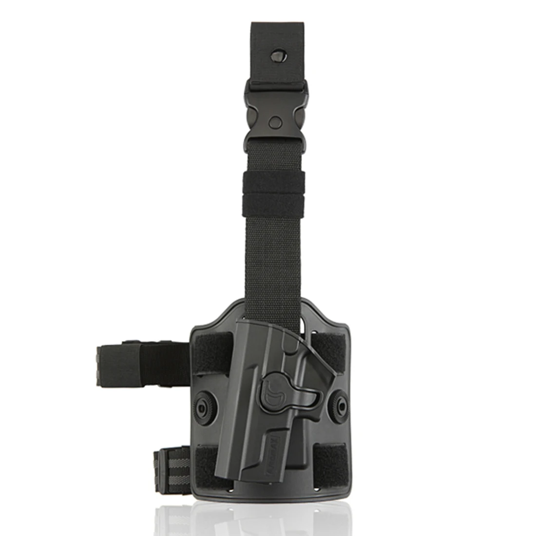 Amomax Регулируемая тактическая кобура для Sig Sauer SP2022-левая черная(стандартная только с поясной пластиной