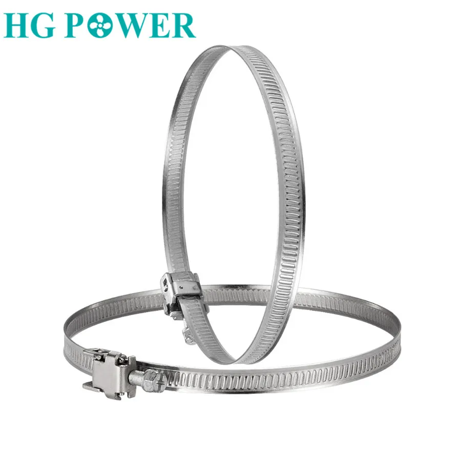 1pcs Stainless Steel 201 Worm Drive Hose Clamp Fuel Pipe Tube Clips Clamps Ajustable Inline Duct Fan Accessories High Qulity