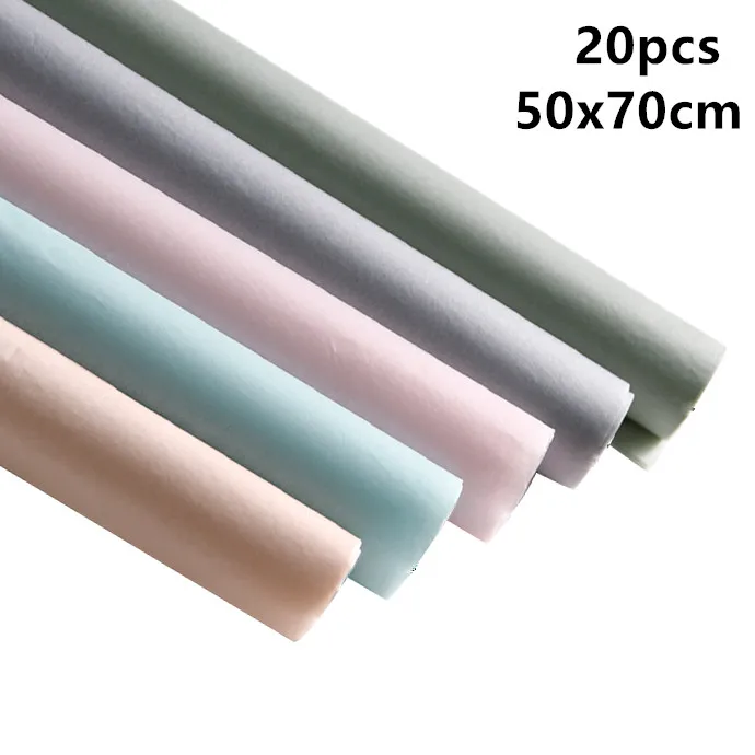 60cmx10yards Two-color kraft paper Flower Wrapping Paper bouquet