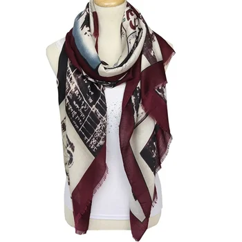 

Brand Women Pure Cotton Scarf Femme Foulard Designer Scarves Hijab StolesLady Oil Painting Shawls And Wraps Dropshipping