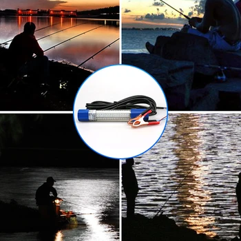 

Waterproof Boat 8W Docks 180 LED Fishing Light Easy Use Attract Finder Underwater Outdoor Bright Submersible Night