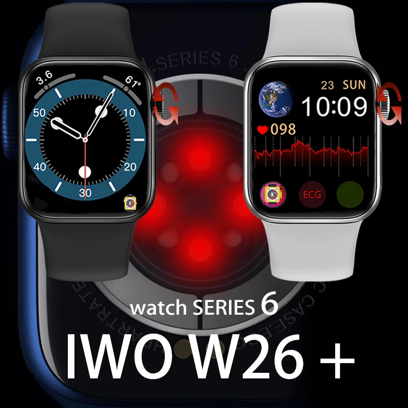 IWO W26+ pro 1:1 Watch 6 Plus 1.75Inch HD Bluetooth 44MM Smart Watch Dual UI Heart Rate Temperature for Apple Watch IOS Android