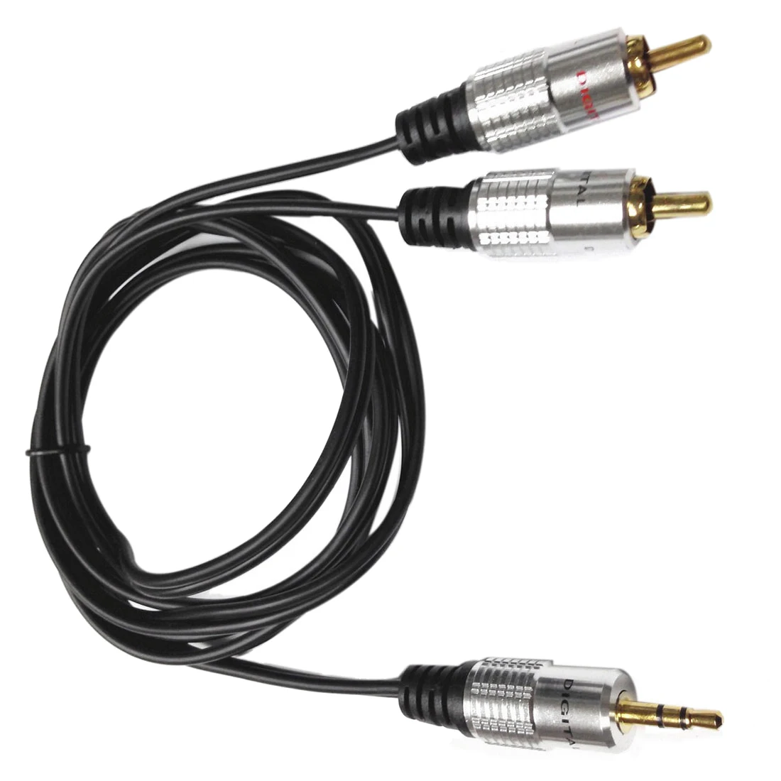 AAAE Top-Pure HQ OFC 3,5 мм стерео разъем для 2 RCA Phono вилки кабель золото 5 м(16,5 футов