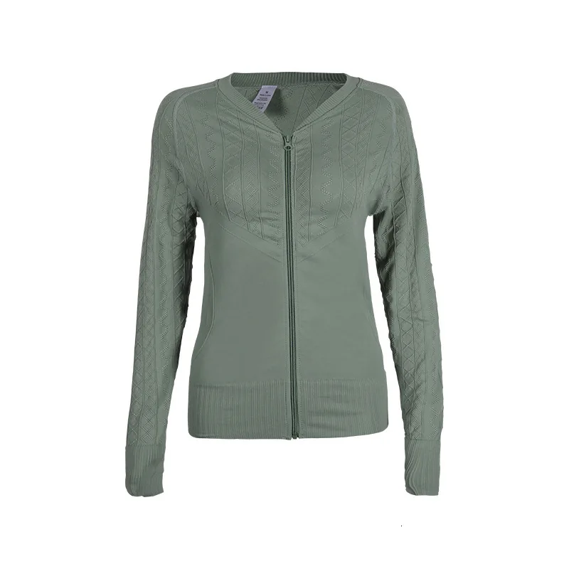 Zipper Running Jackets Women Sport Jacket Yoga Top Women Training Yoga Gym Jacket Quick Dry Long Sleeve Sport Coat