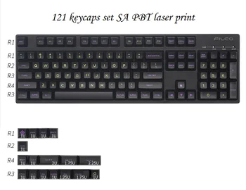 

121 keycaps set Mid night SA profile PBT keycap for mechanical keyboard cherry mx keycap gaming keyboards 108 87