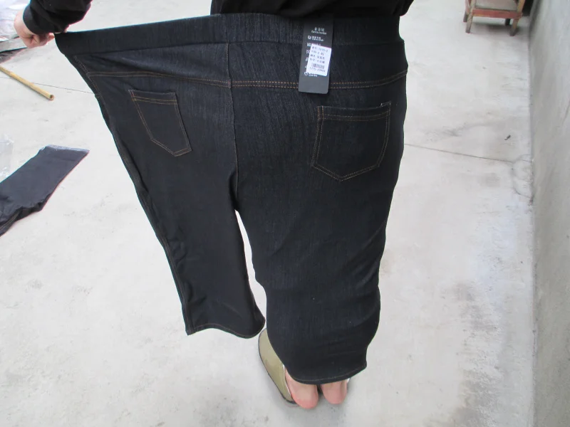 Черные брюки до колена, женские брюки, Pantalon джинсы, Свободные повседневные штаны-шаровары DJ339