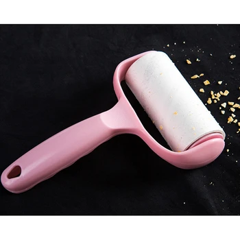 

Adhesive Brush with 4 Refills Lint Remover Adhesive Roller Hair Removal Dog Cat Remove 2020 New Clothes Dust Brush