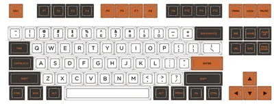 1 комплект SA профиль углеродная тема предупреждающий ключ Кепка механическая клавиатура краситель сублимационные колпачки для MX переключатели - Цвет: 87 keys