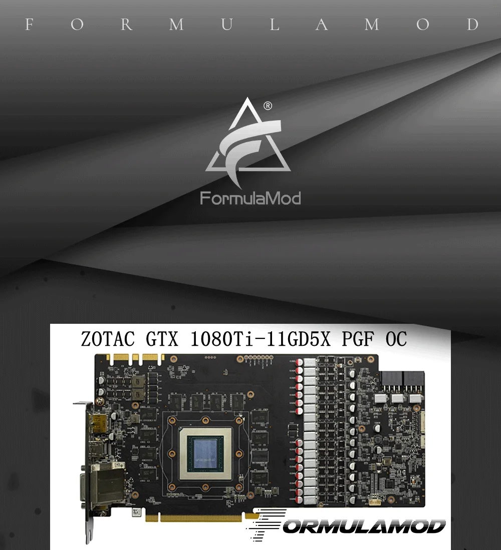 Bykski N-ST1080TI PGF-X, полное покрытие видеокарты блок водяного охлаждения для Zotac GeForce GTX1080/1070-11GD5X/8GD5X PGF OC