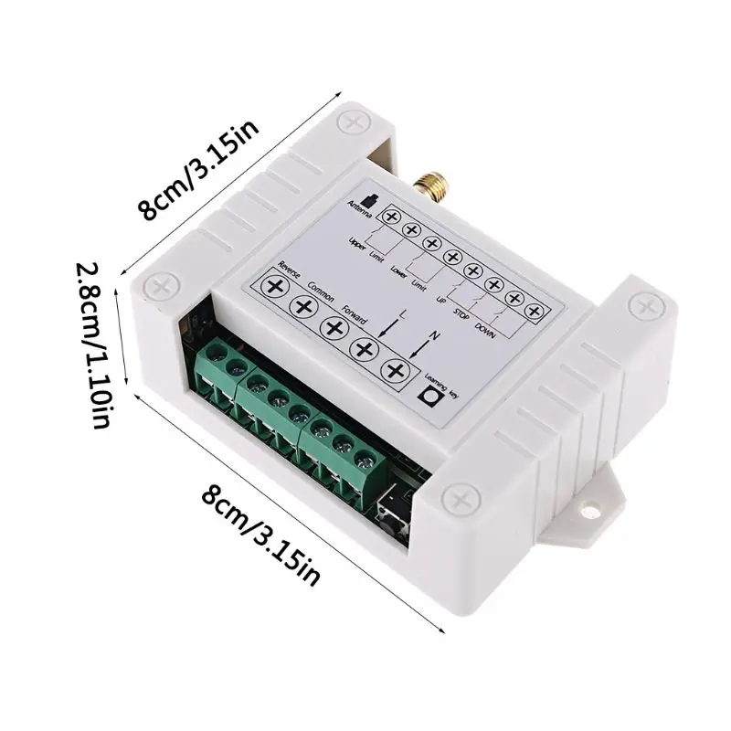 

DC12V/24V/36/48V RF Relay Receiver Module 3CH Wireless Remote Control Switch