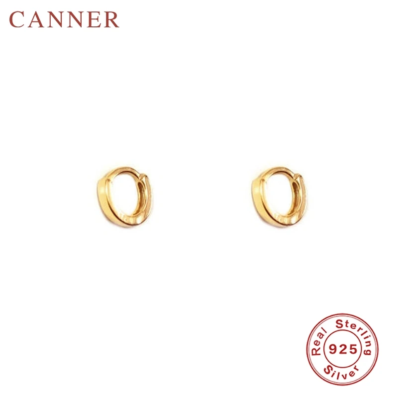 3-gold 925 пробы, серебряные, Круглые, золотые, серебряные, цветные, крест, маленькие серьги-кольца для женщин, простая Геометрическая Бусина Серьги-заклепки, ювелирные изделия - Окраска металла: 3-gold