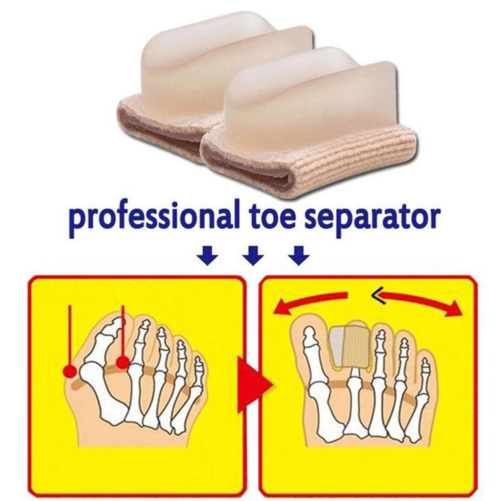 Toe Separator Hallux Valgus Bunion Corrector Orthotics Feet Bone Thumb Adjuster Correction Pedicure Sock Straightener