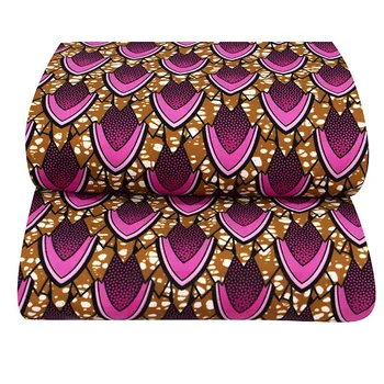

1 Yard Fish-scale Pattern African Wax 100% Polyester Wax Fabric Wholesale High Quality Ankara African Wax Print Fabric