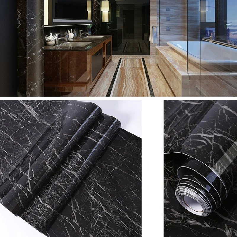 

Waterproof Oil-proof Marble Self Adhesive Wallpaper PVC Wall Stickers Home Decor