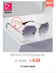 DENISA, роскошные брендовые солнцезащитные очки без оправы для женщин, уникальные очки, квадратный дизайн, солнцезащитные очки с УФ-защитой, красные оттенки, G28006