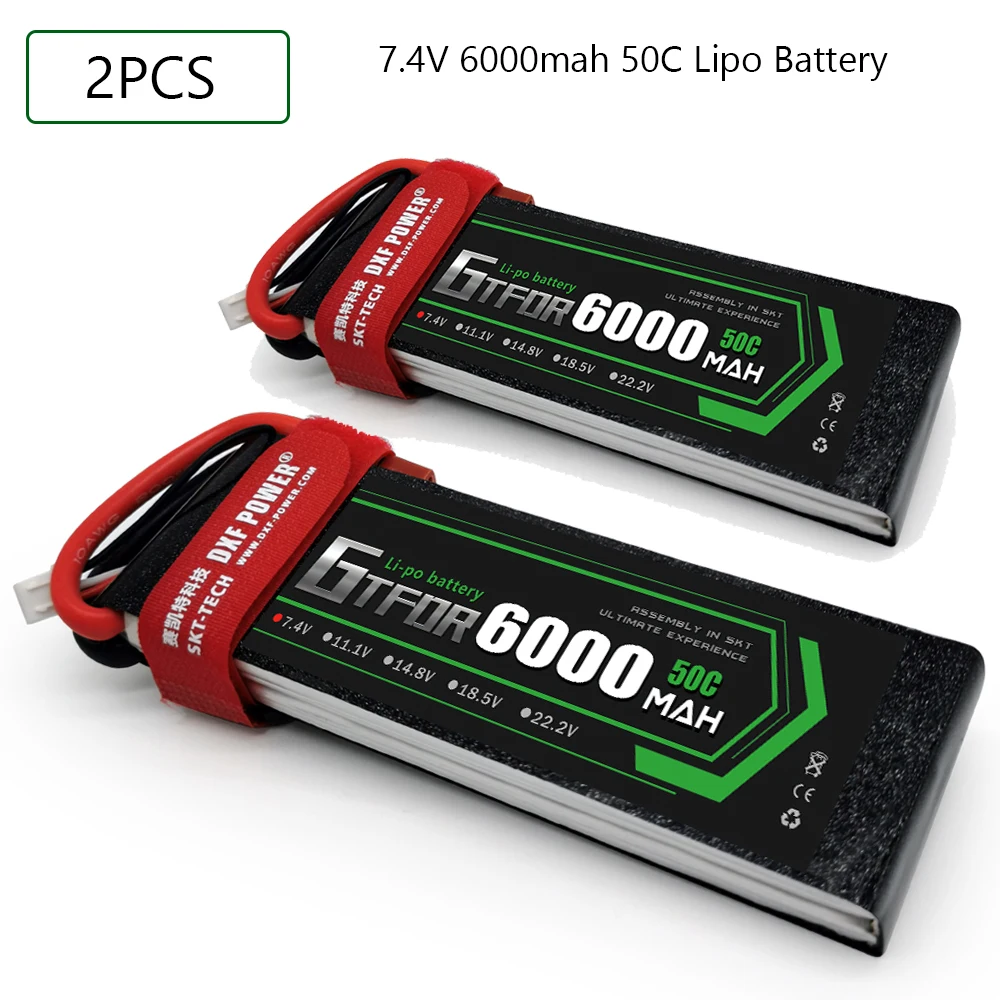 GTFDR 2S 7 4 V 6000mah 50C-100C Lipo батарея XT60 T Deans XT90 EC5 для FPV дрона самолета автомобиля